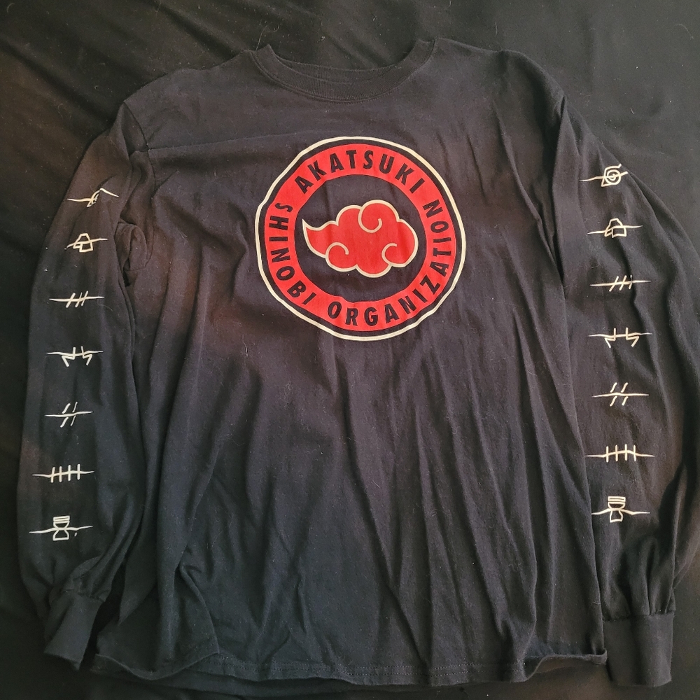 Black Naruto Akatsuki long sleeve shirt